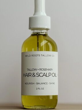 Tallow + Rosemary Hair & Scalp Oil